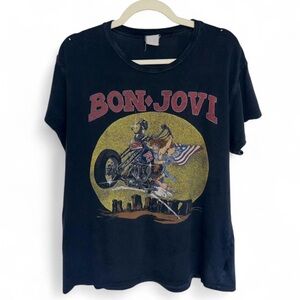 Madeworn Bon Jovi Born to Ride Unisex Vintage T-Shirt